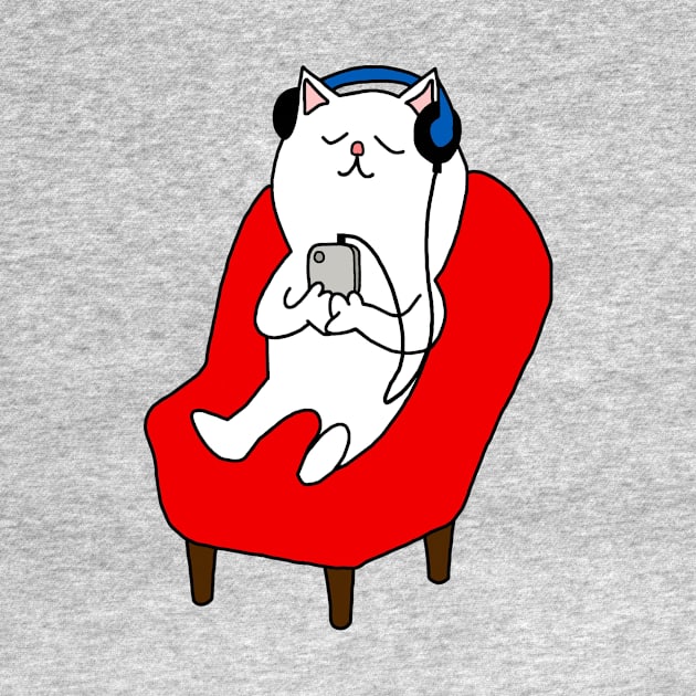 Chillin' White Cat by imphavok